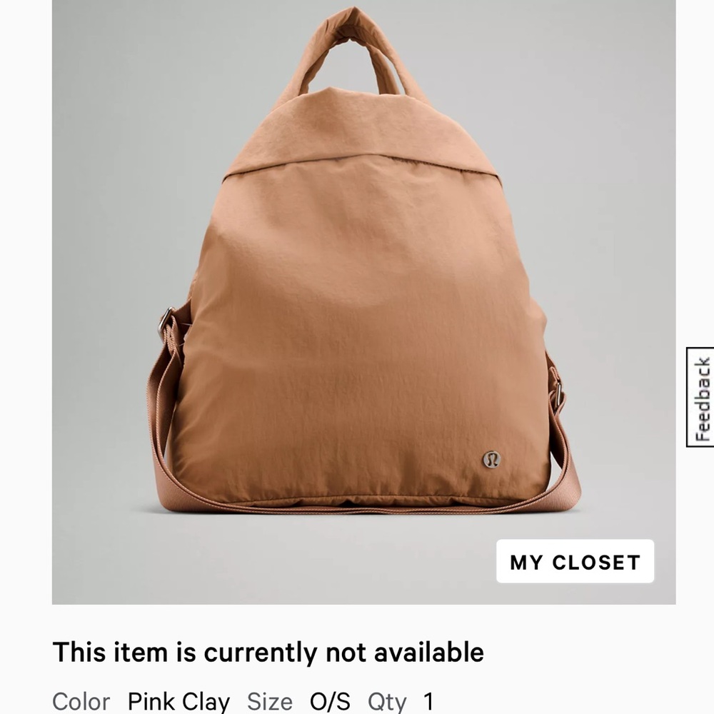 lululemon athletica Pink Clay Tote Bag